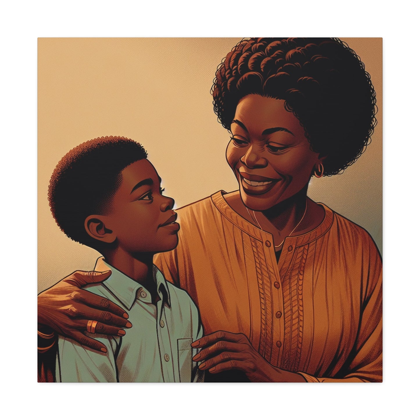 "Tender Moments: A Mother's Love" - Canvas - Authentic4Us