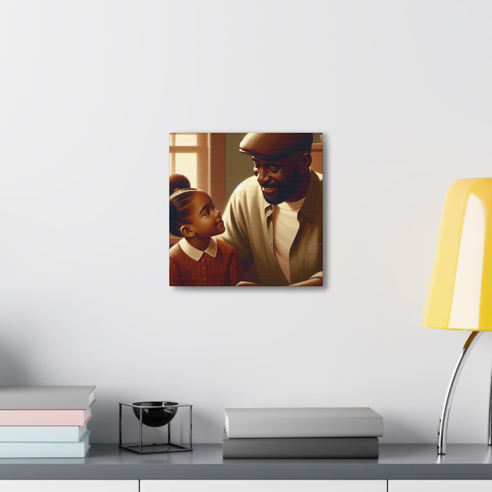 "Tender Moments: Father and Daughter" - Canvas - Authentic4Us