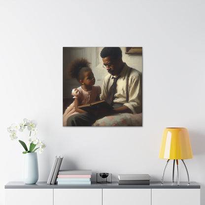 "Tender Moments: Father and Daughter" - Canvas - Authentic4Us