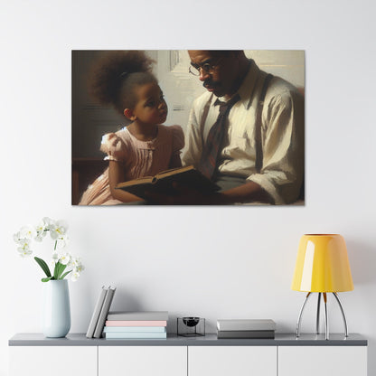 "Tender Moments: Father and Daughter" - Canvas - Authentic4Us