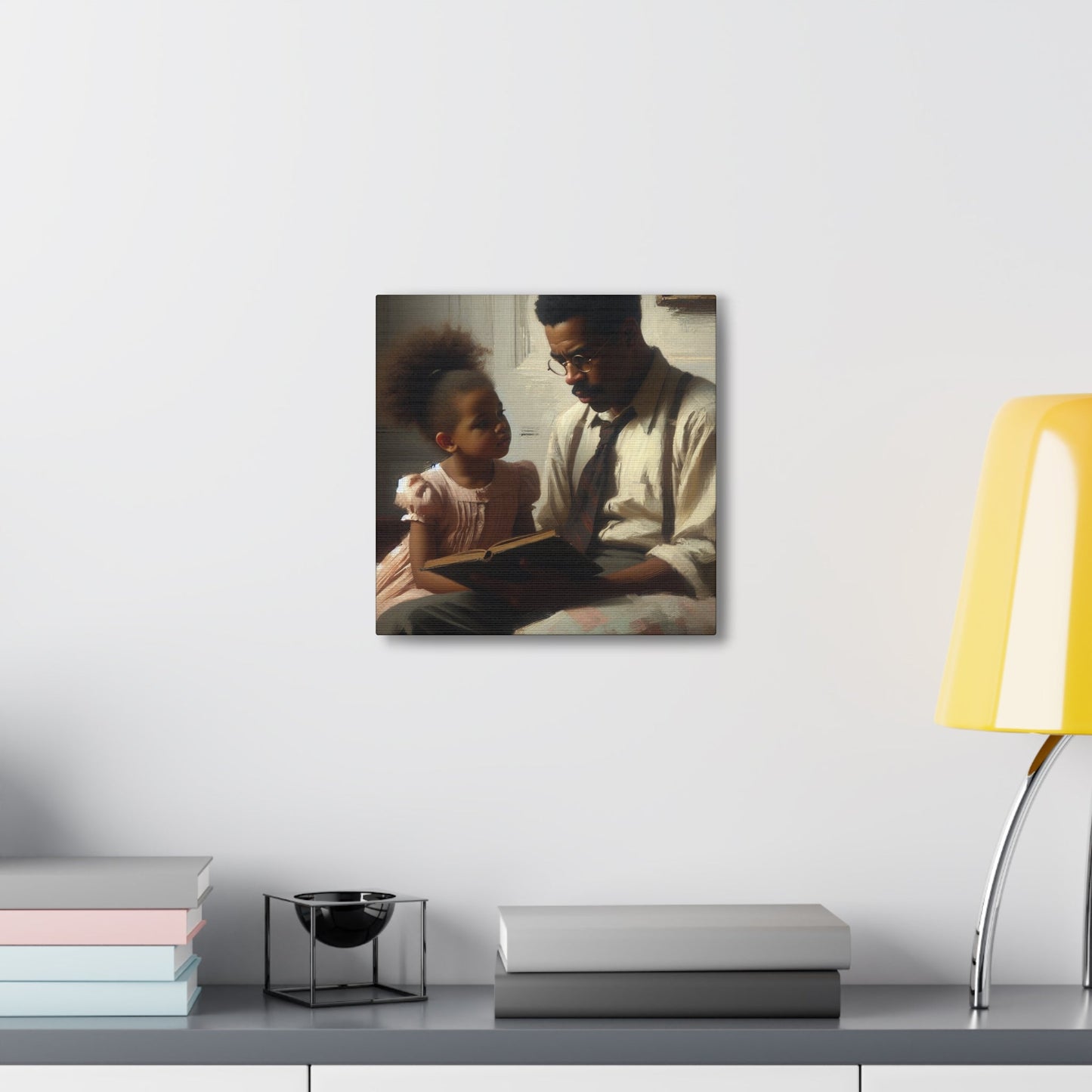 "Tender Moments: Father and Daughter" - Canvas - Authentic4Us