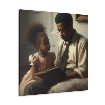 "Tender Moments: Father and Daughter" - Canvas - Authentic4Us