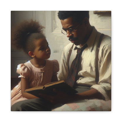 "Tender Moments: Father and Daughter" - Canvas - Authentic4Us