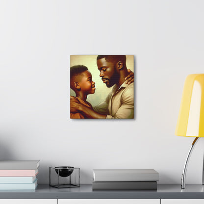 "Tender Moments: Father and Son" - Canvas - Authentic4Us