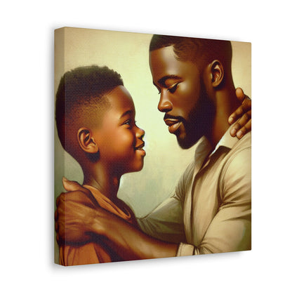 "Tender Moments: Father and Son" - Canvas - Authentic4Us