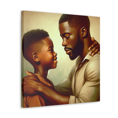 "Tender Moments: Father and Son" - Canvas - Authentic4Us