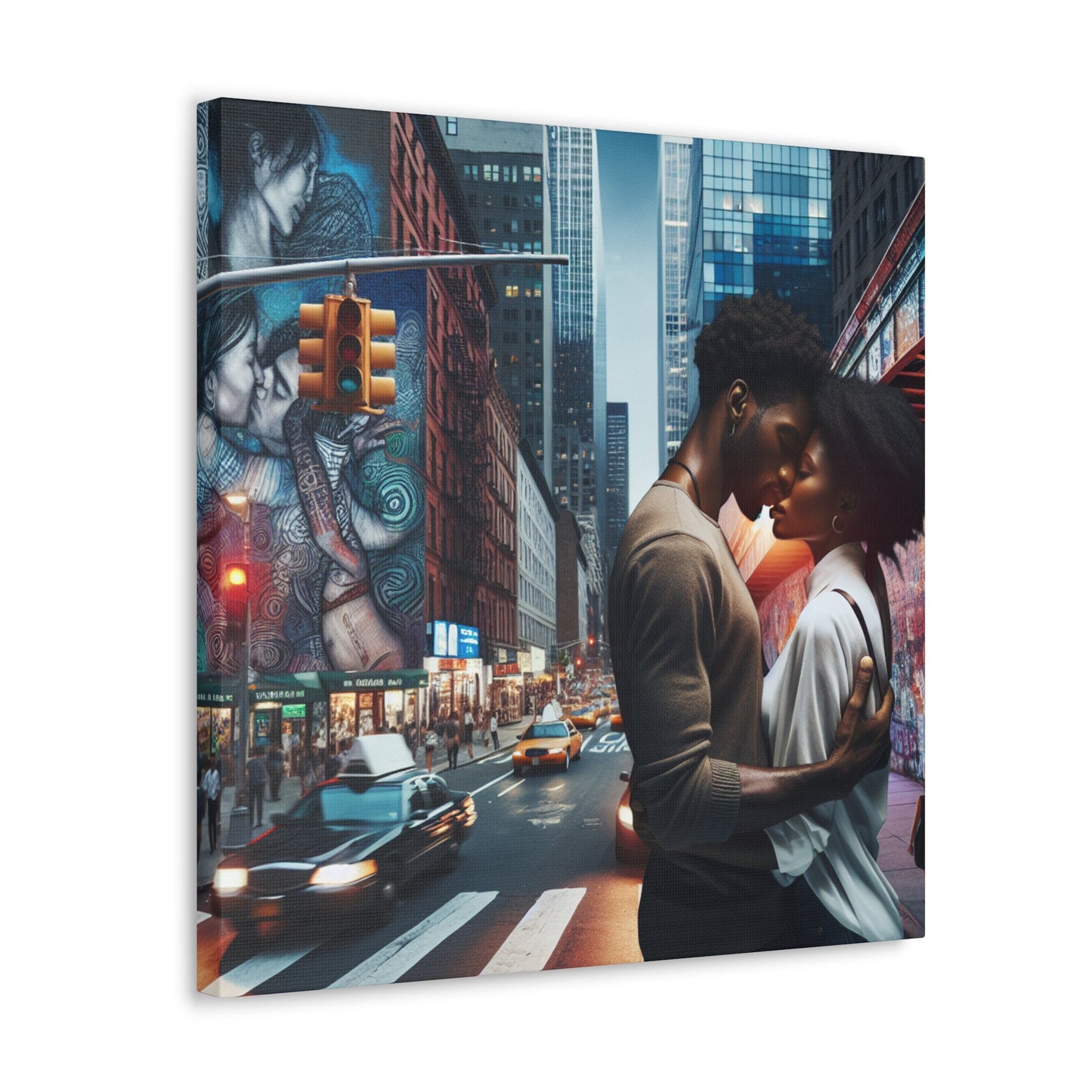 "The Intimate Urban Kiss" - Canvas - Authentic4Us