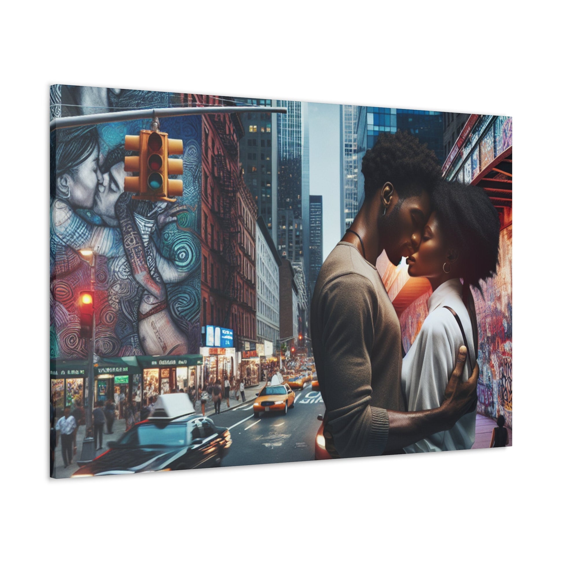 "The Intimate Urban Kiss" - Canvas - Authentic4Us