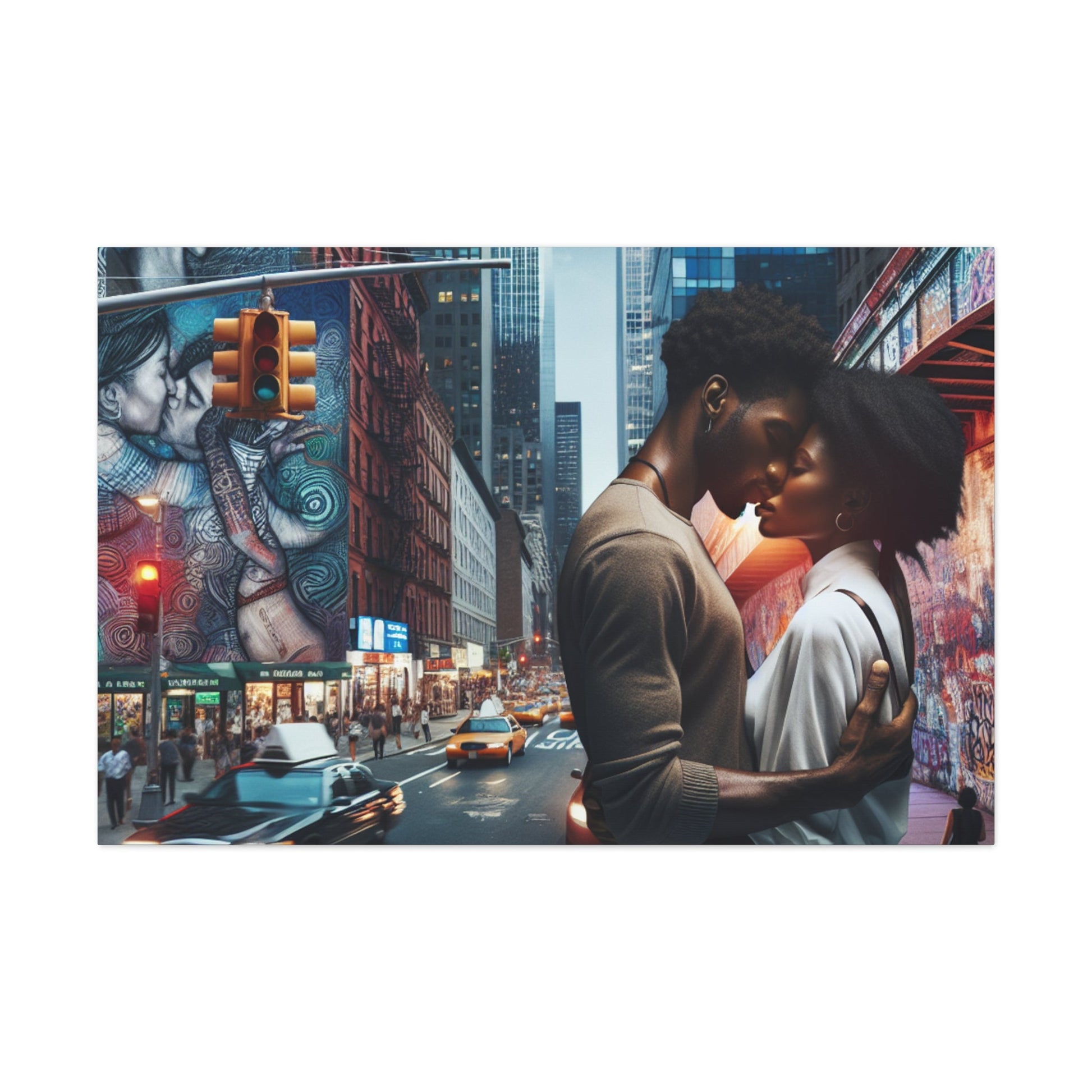 "The Intimate Urban Kiss" - Canvas - Authentic4Us