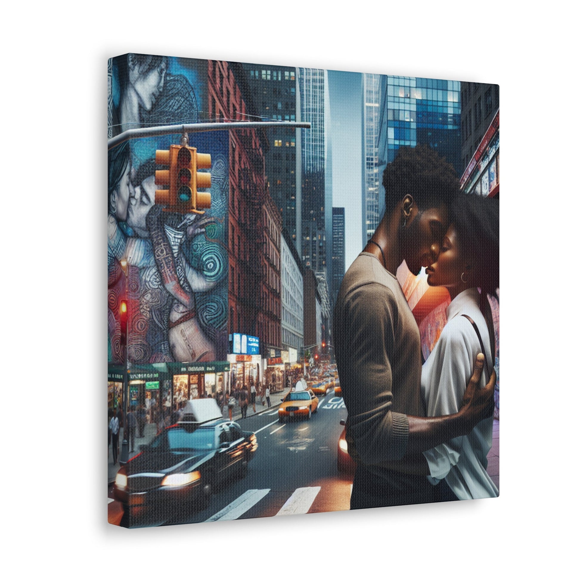 "The Intimate Urban Kiss" - Canvas - Authentic4Us