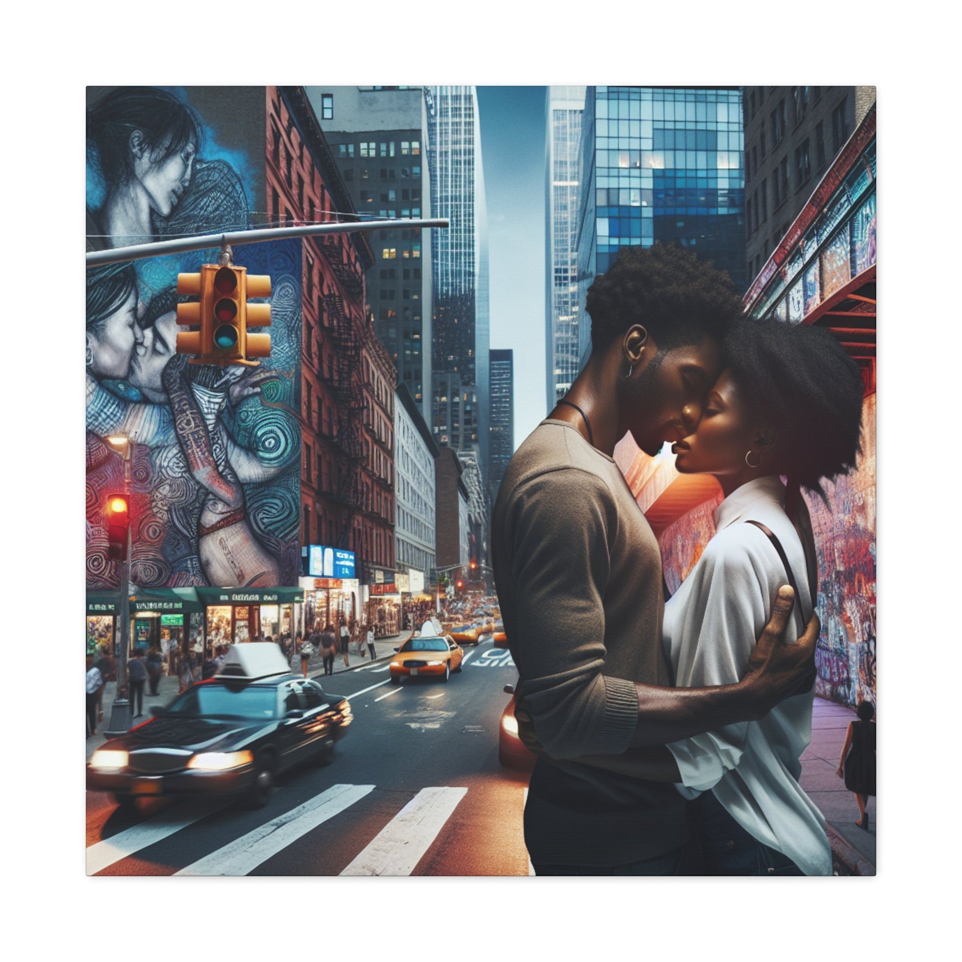 "The Intimate Urban Kiss" - Canvas - Authentic4Us