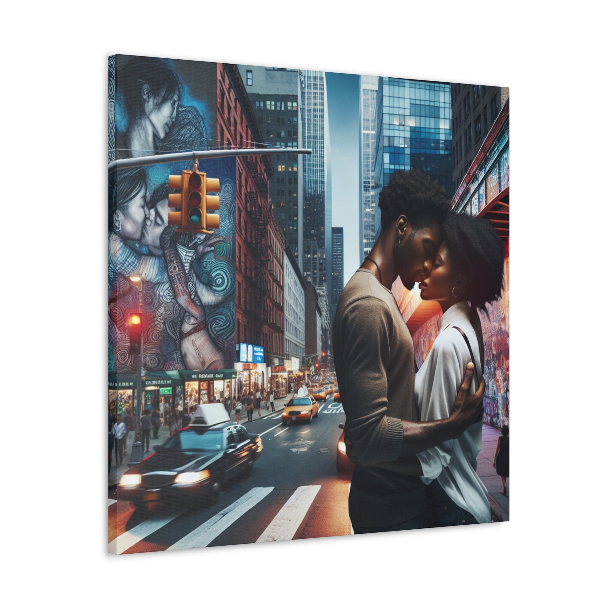 "The Intimate Urban Kiss" - Canvas - Authentic4Us