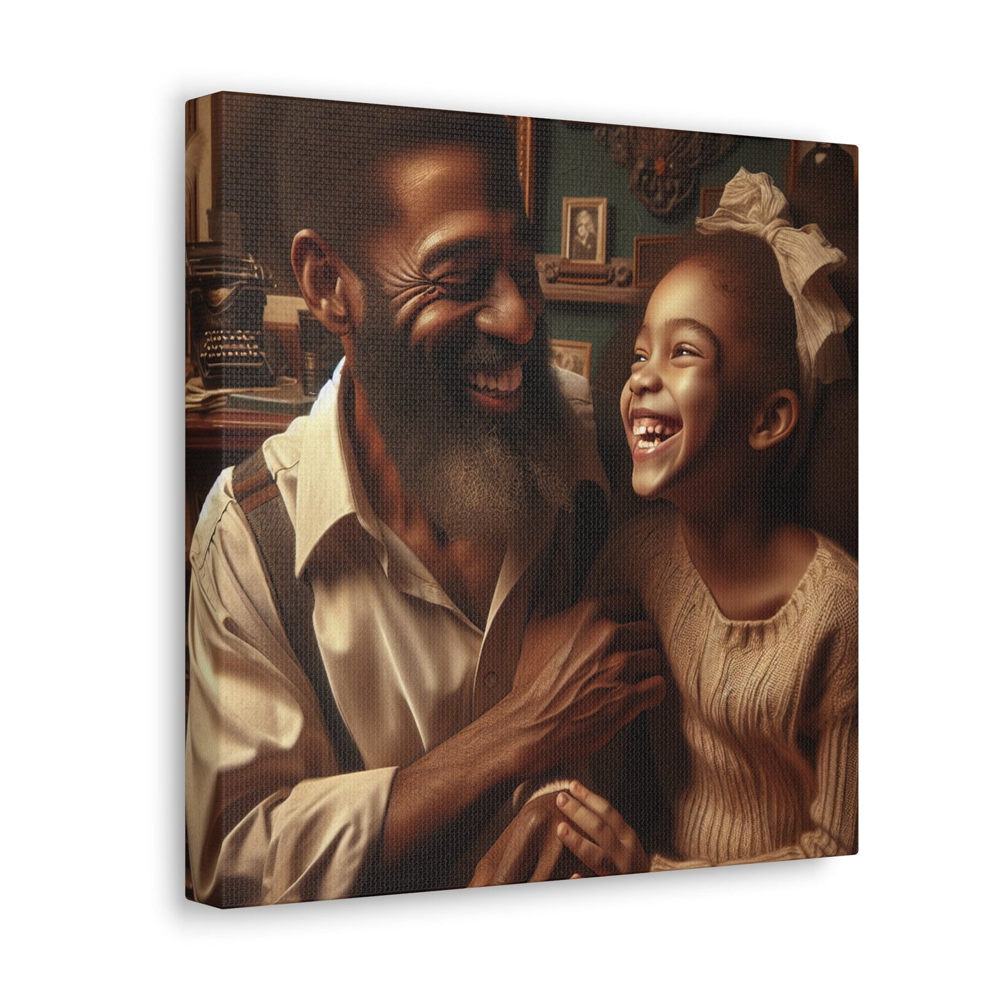 "Timeless Love: A Joyful Embrace" - Canvas - Authentic4Us