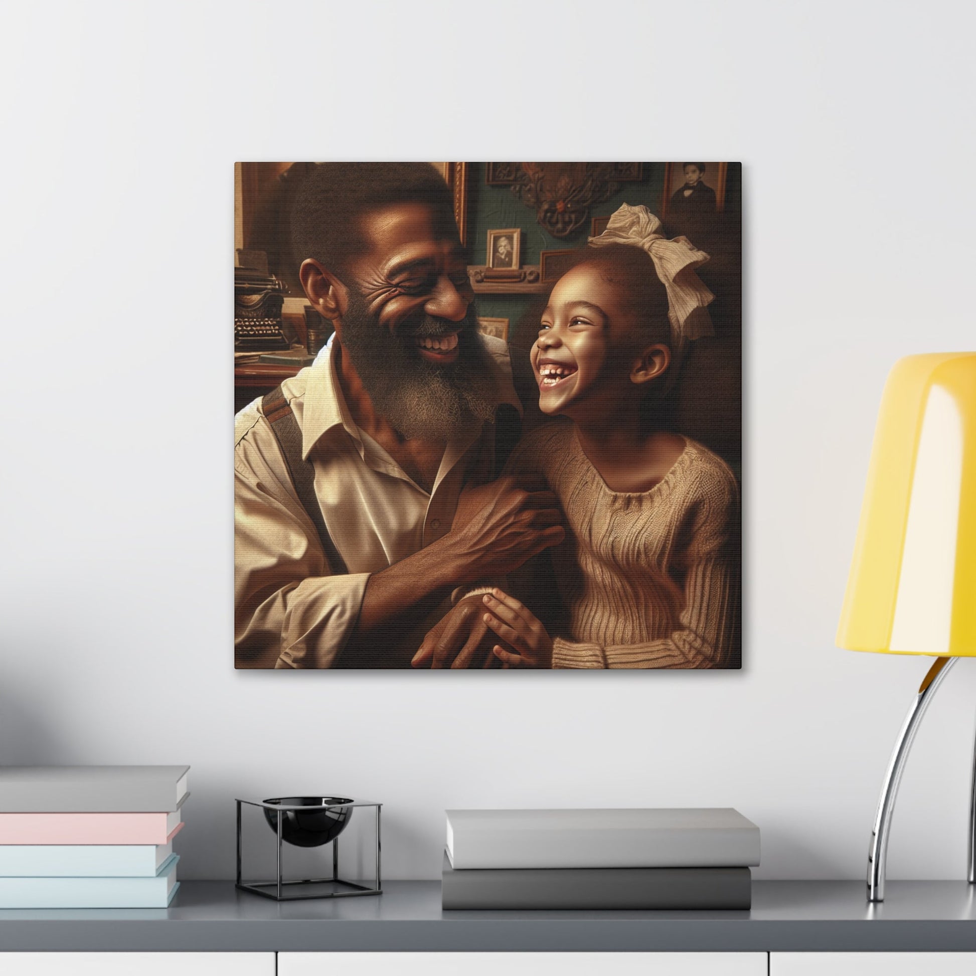 "Timeless Love: A Joyful Embrace" - Canvas - Authentic4Us