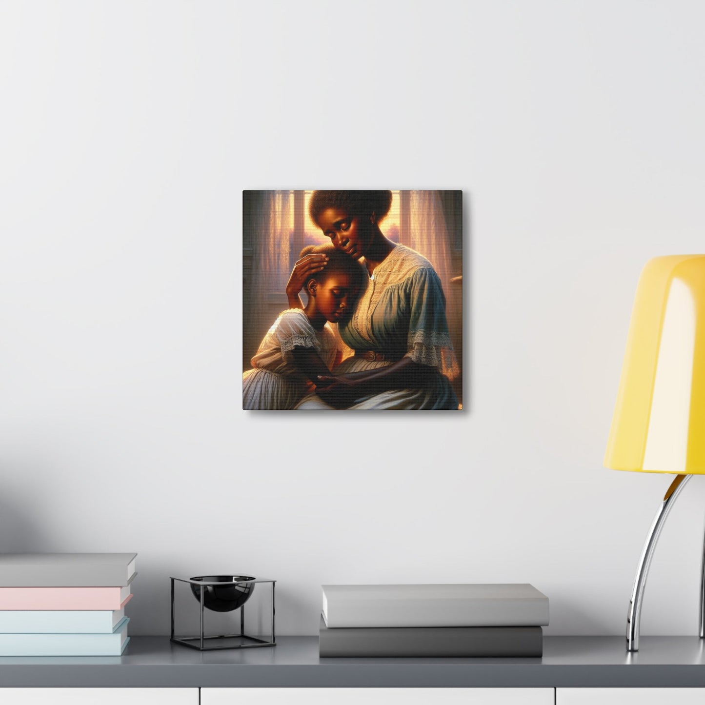 "Tranquil Mother and Child Embrace" - Canvas - Authentic4Us