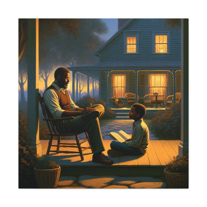 "Twilight Tales on the Porch" - Canvas - Authentic4Us