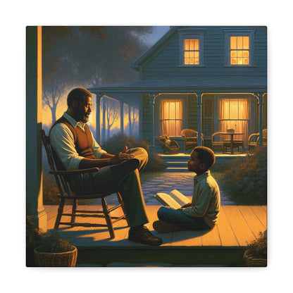 "Twilight Tales on the Porch" - Canvas - Authentic4Us