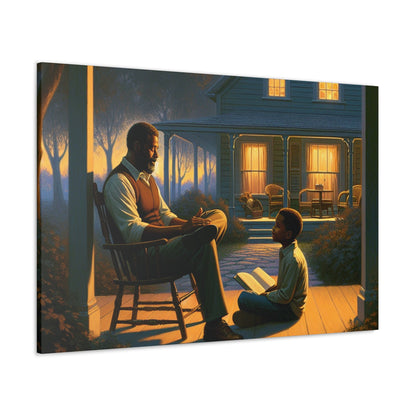 "Twilight Tales on the Porch" - Canvas - Authentic4Us