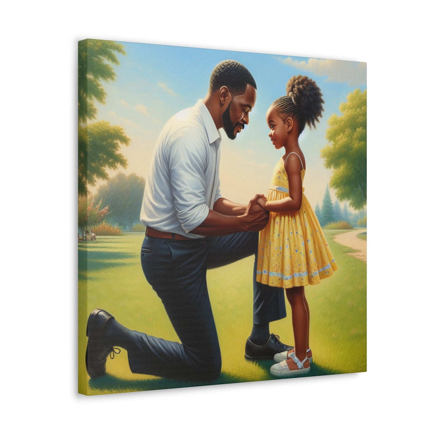 "Unbreakable Love: Father and Daughter" - Canvas - Authentic4Us