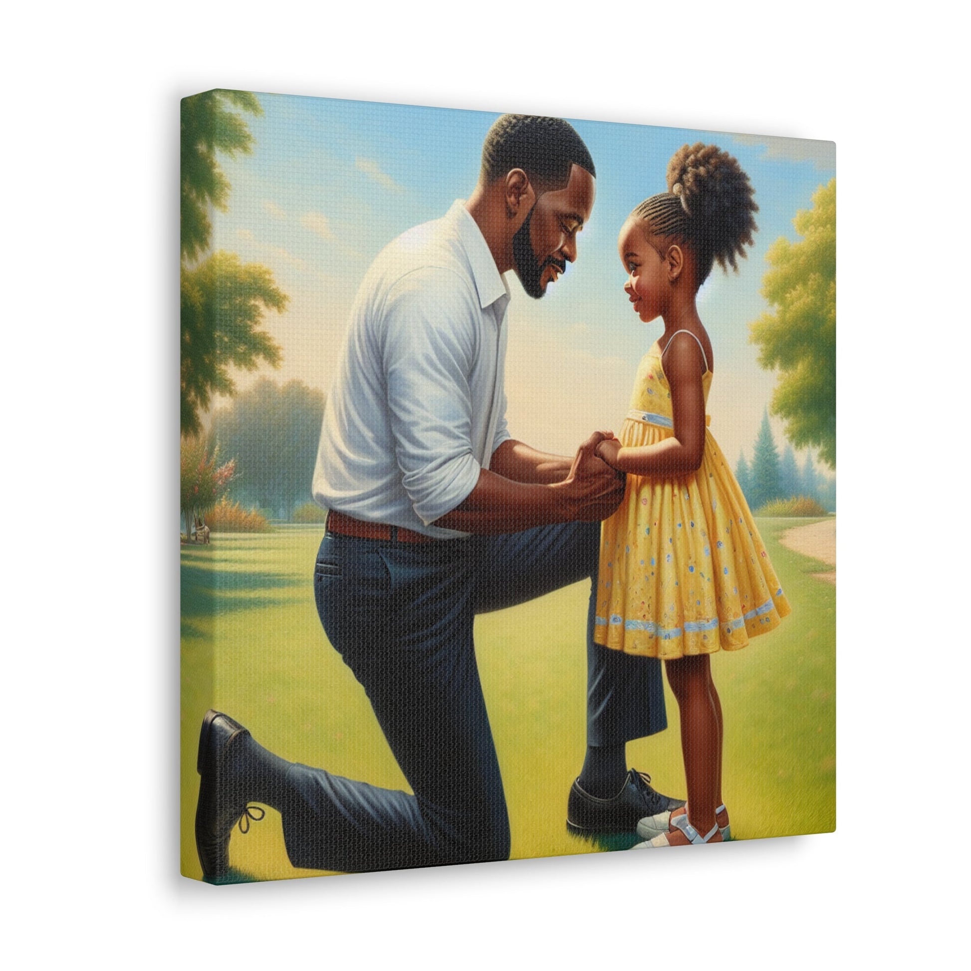 "Unbreakable Love: Father and Daughter" - Canvas - Authentic4Us