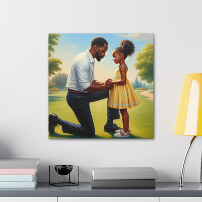 "Unbreakable Love: Father and Daughter" - Canvas - Authentic4Us