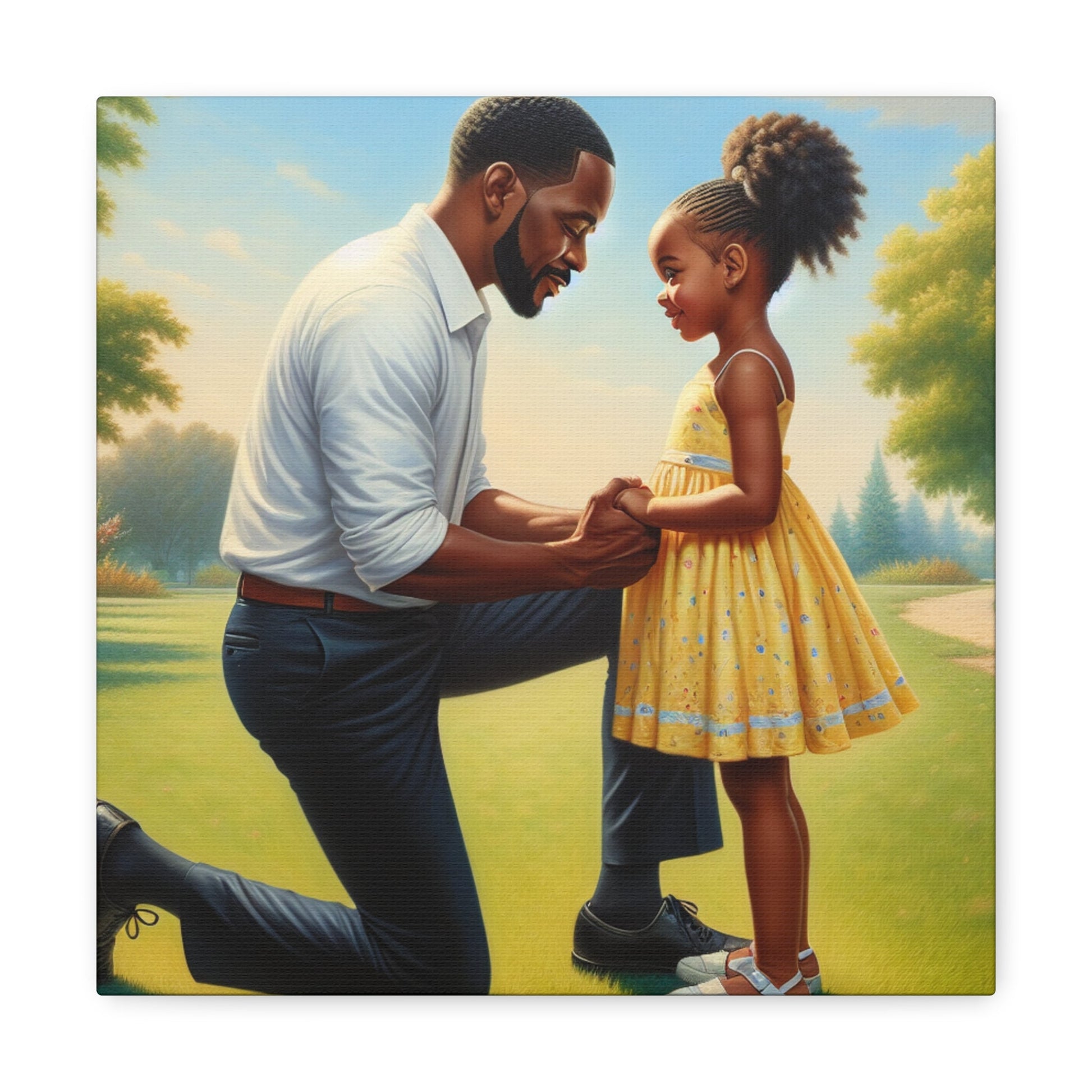 "Unbreakable Love: Father and Daughter" - Canvas - Authentic4Us