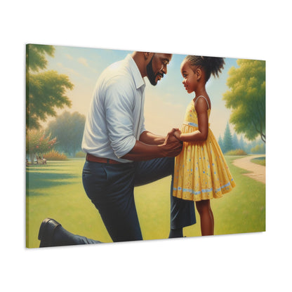 "Unbreakable Love: Father and Daughter" - Canvas - Authentic4Us