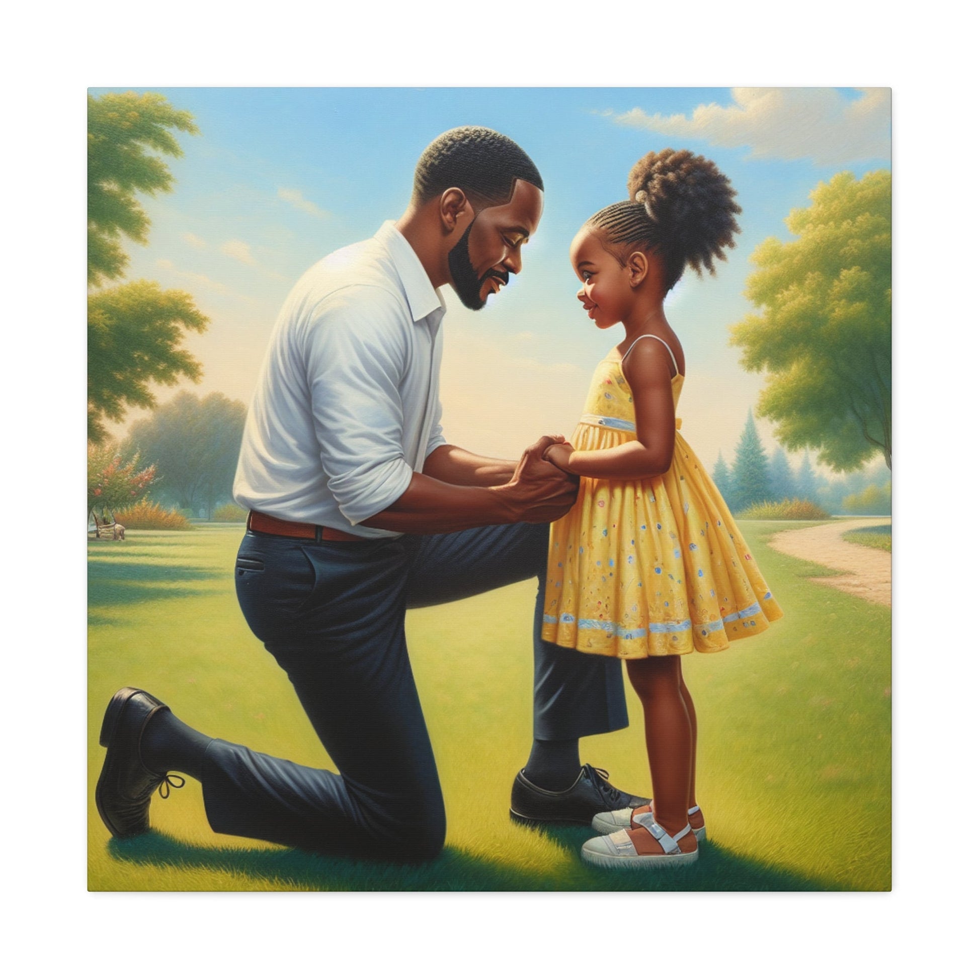 "Unbreakable Love: Father and Daughter" - Canvas - Authentic4Us