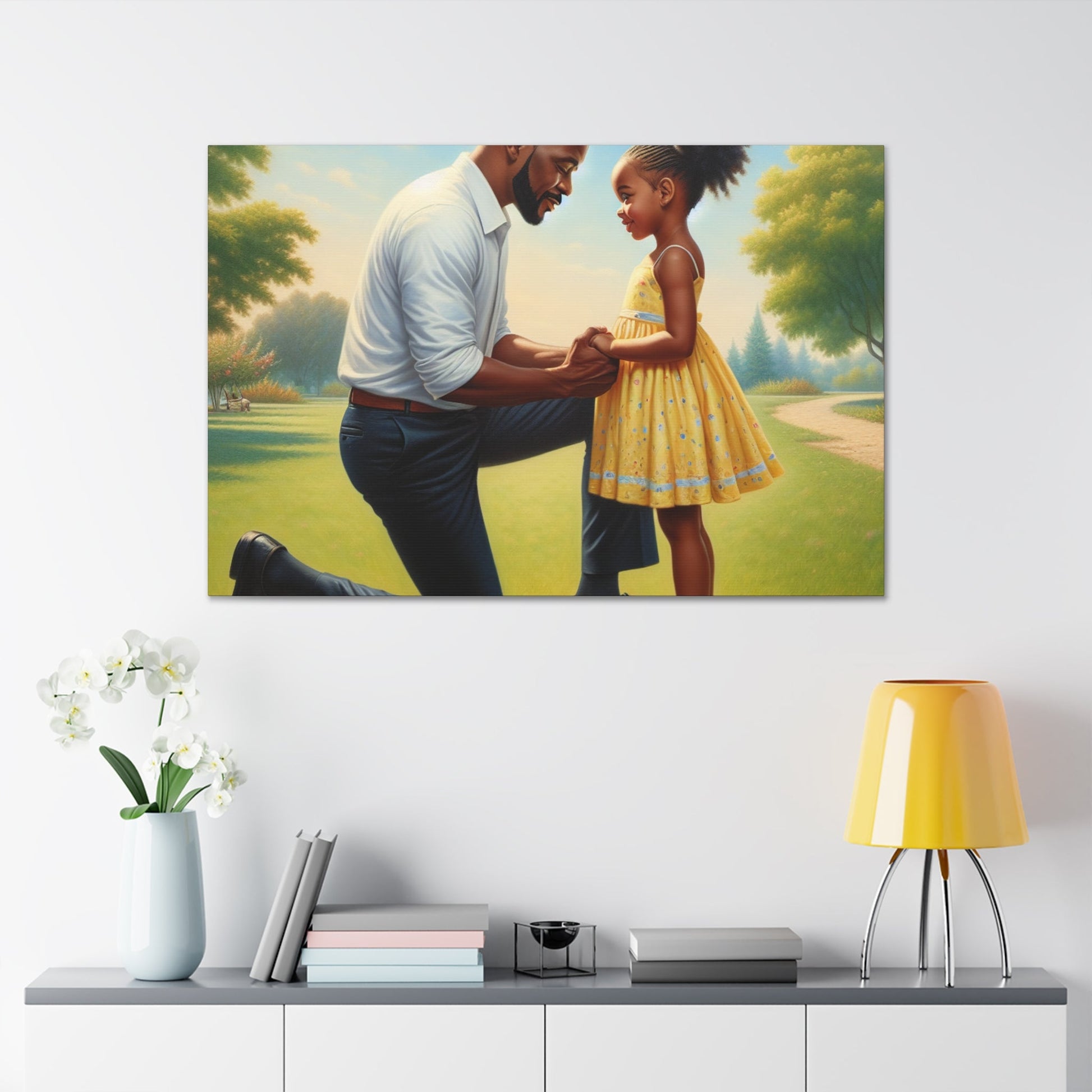 "Unbreakable Love: Father and Daughter" - Canvas - Authentic4Us