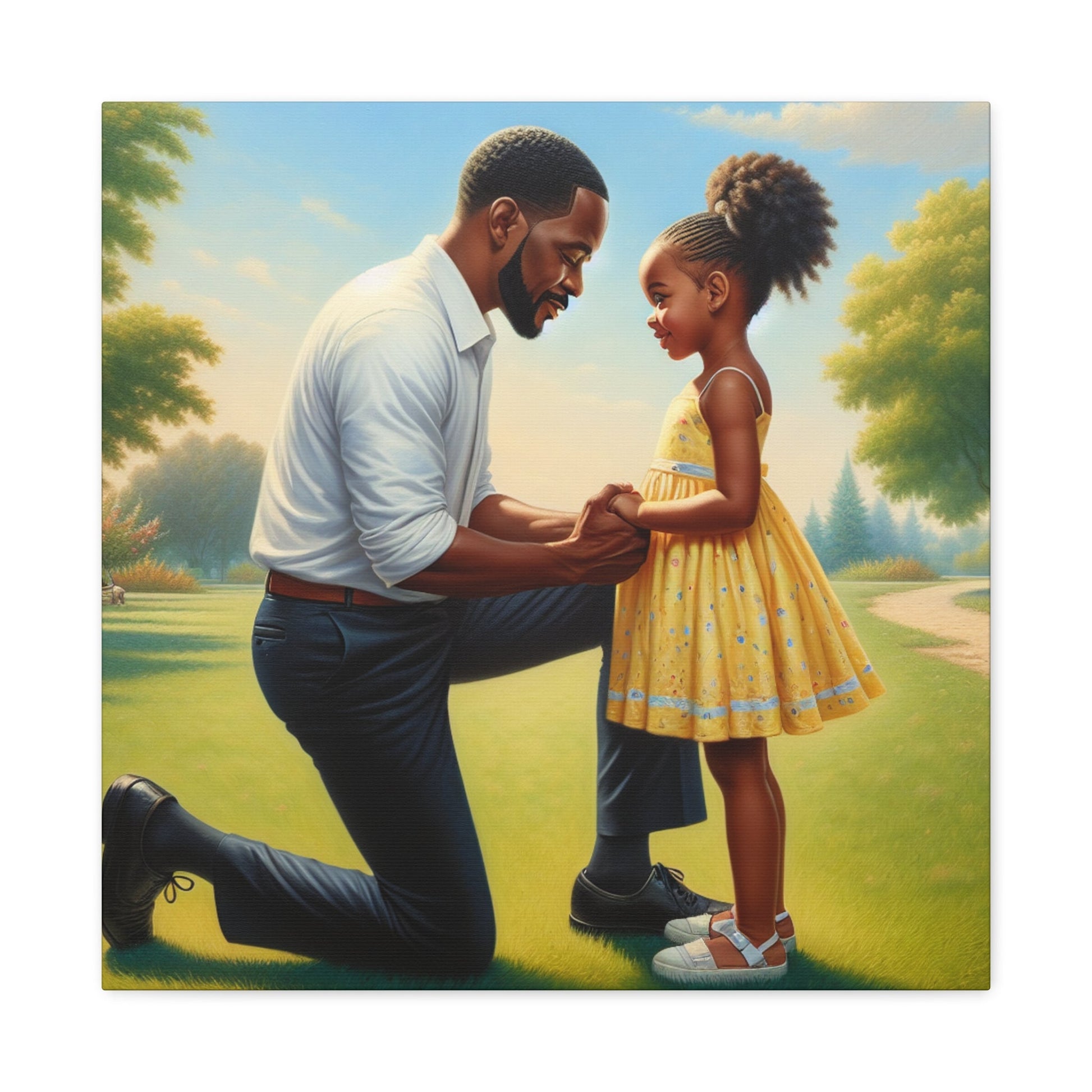 "Unbreakable Love: Father and Daughter" - Canvas - Authentic4Us