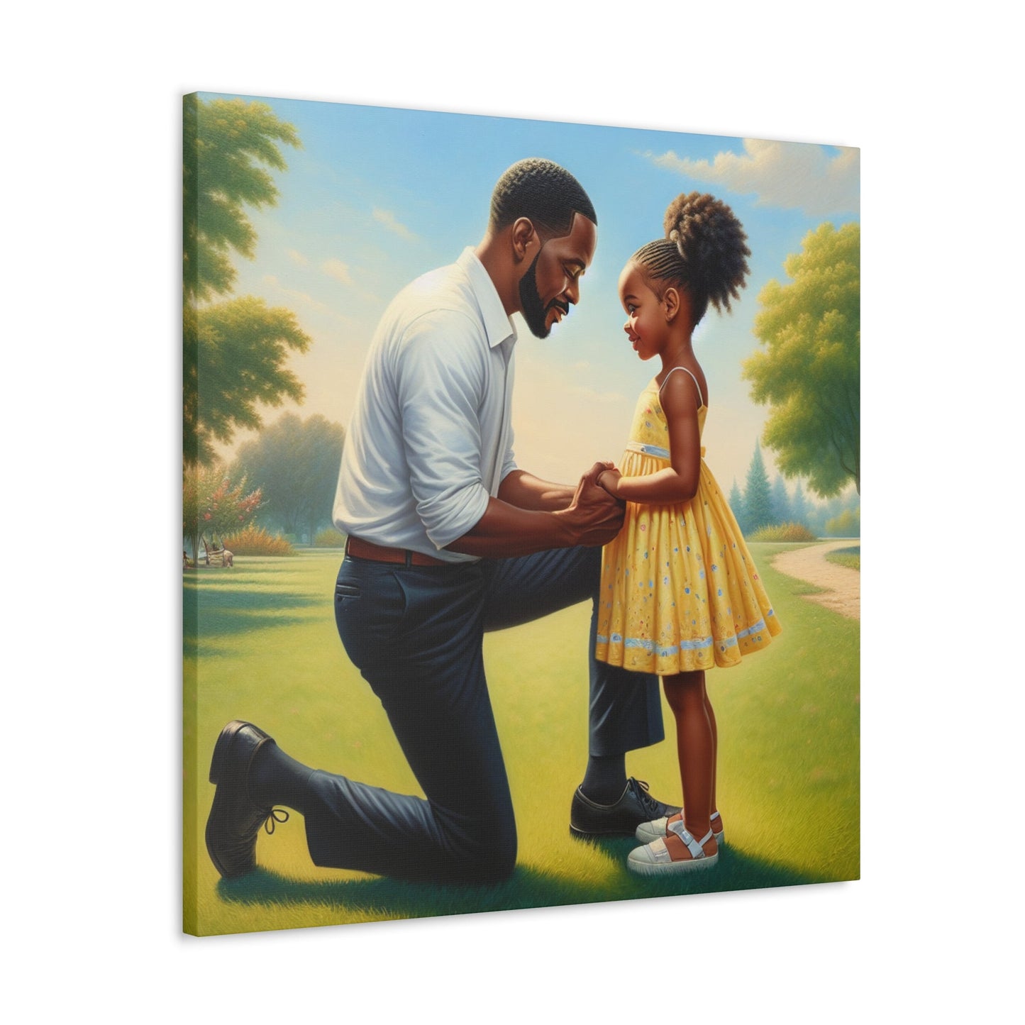 "Unbreakable Love: Father and Daughter" - Canvas - Authentic4Us