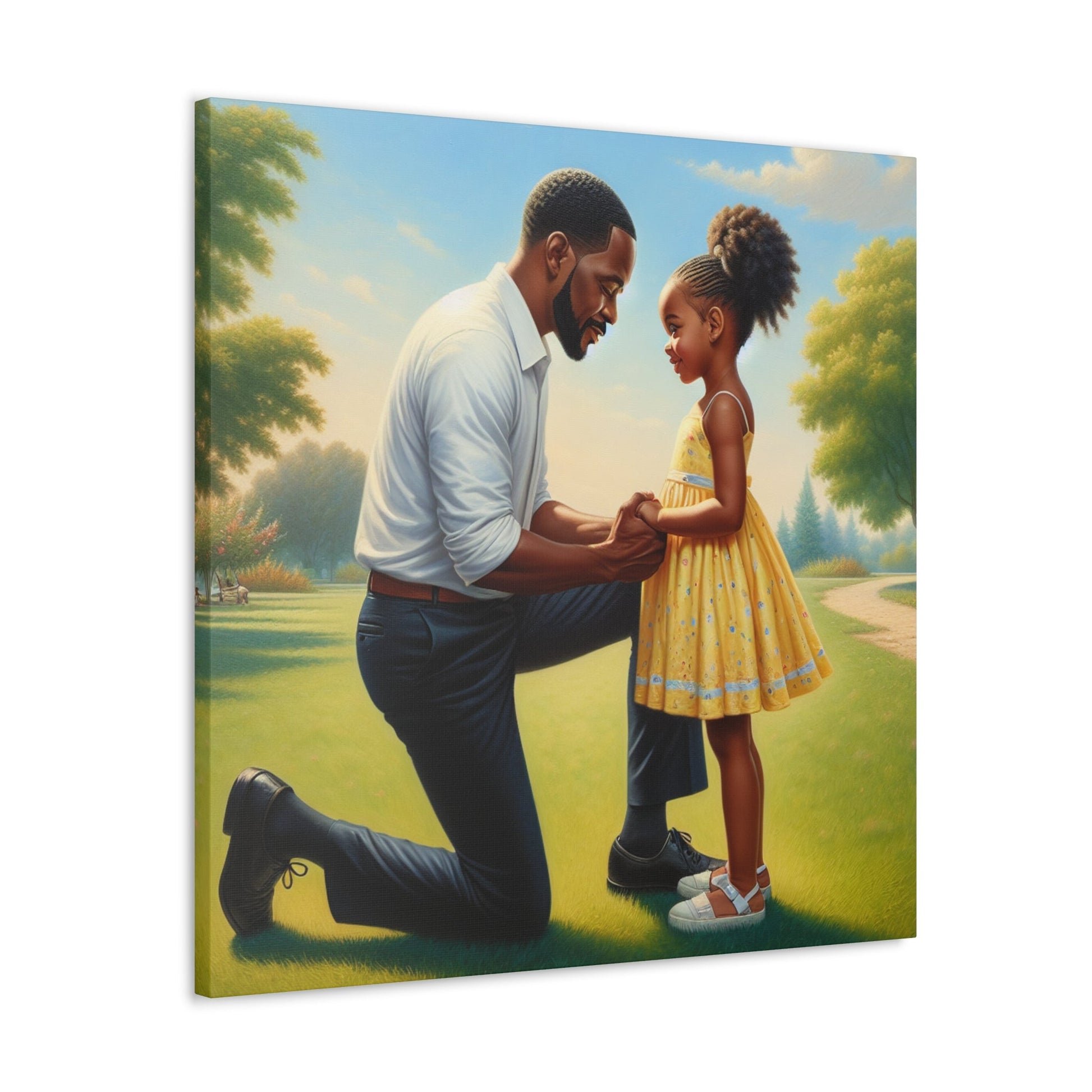 "Unbreakable Love: Father and Daughter" - Canvas - Authentic4Us