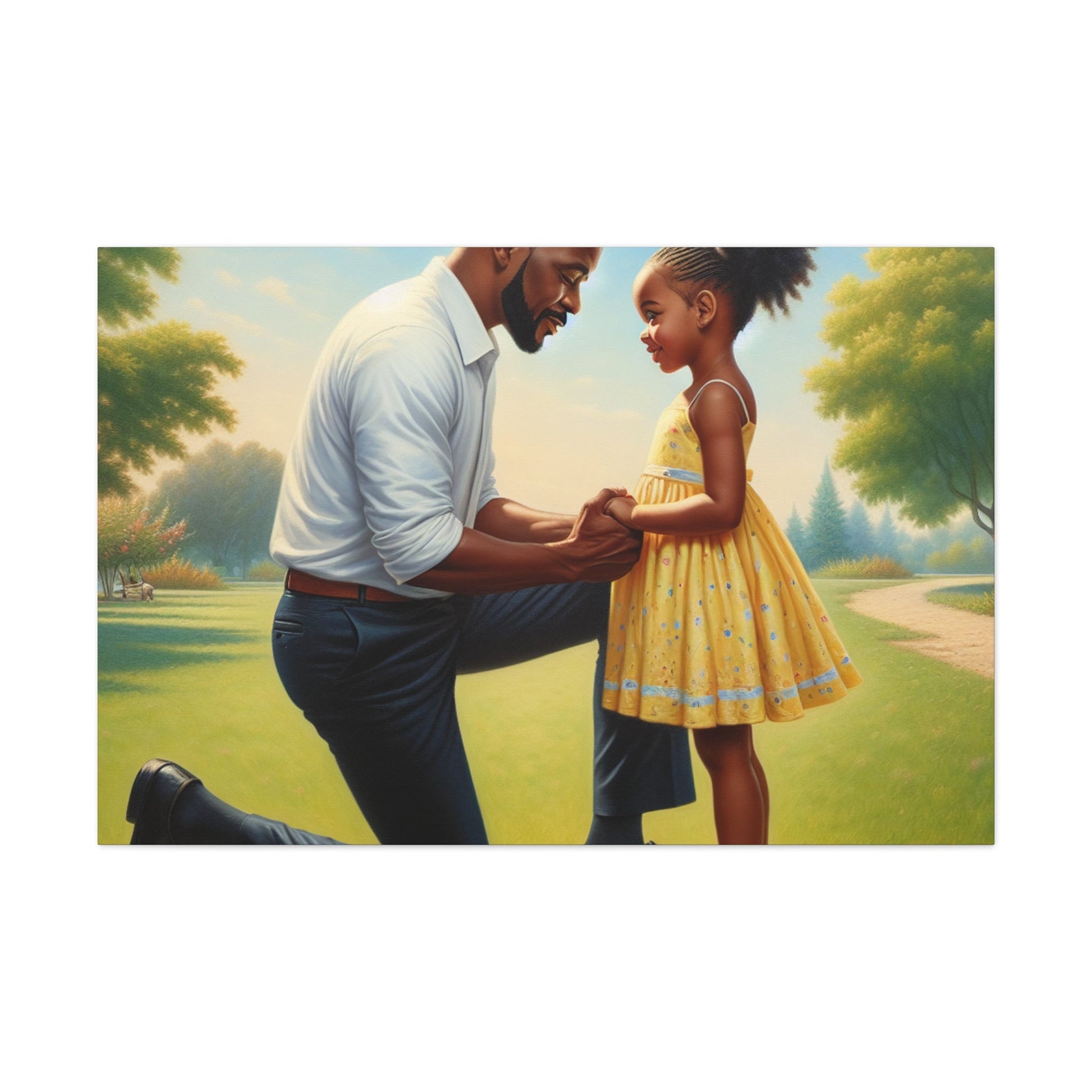 "Unbreakable Love: Father and Daughter" - Canvas - Authentic4Us