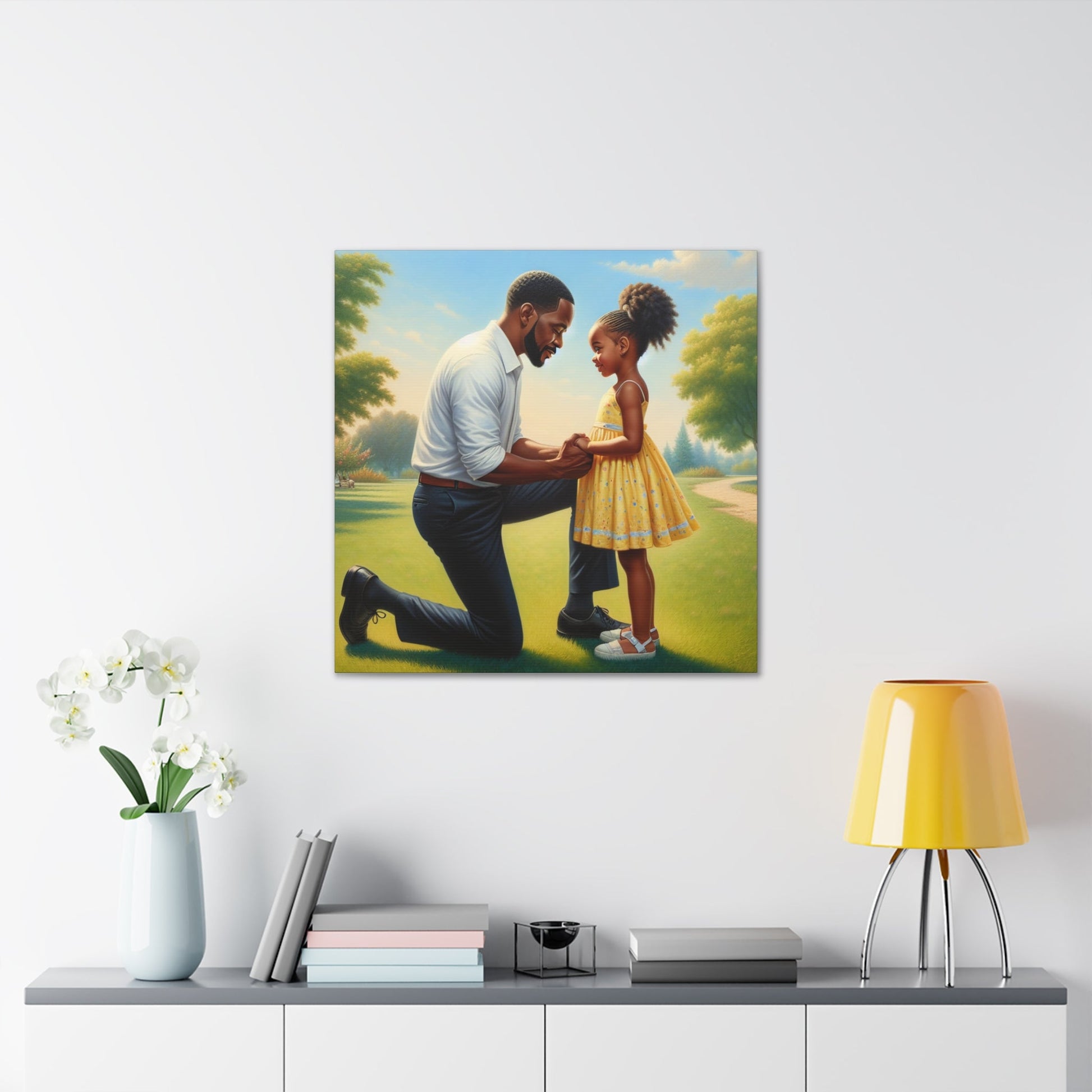 "Unbreakable Love: Father and Daughter" - Canvas - Authentic4Us