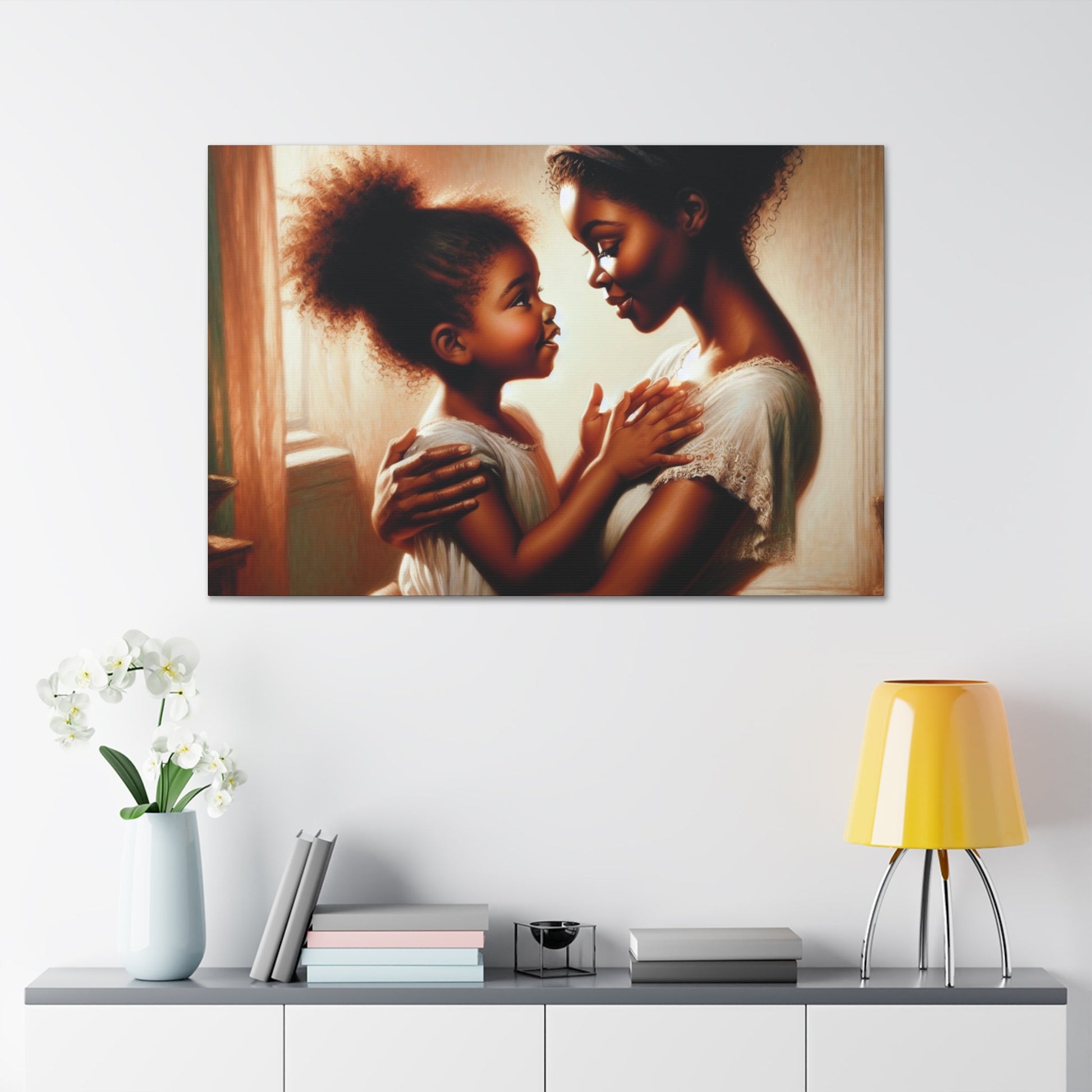 "Unbroken Love: Mother and Daughter" - Canvas - Authentic4Us