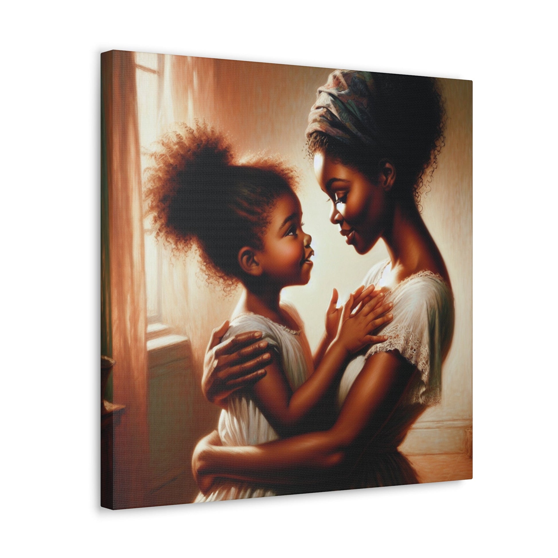 "Unbroken Love: Mother and Daughter" - Canvas - Authentic4Us