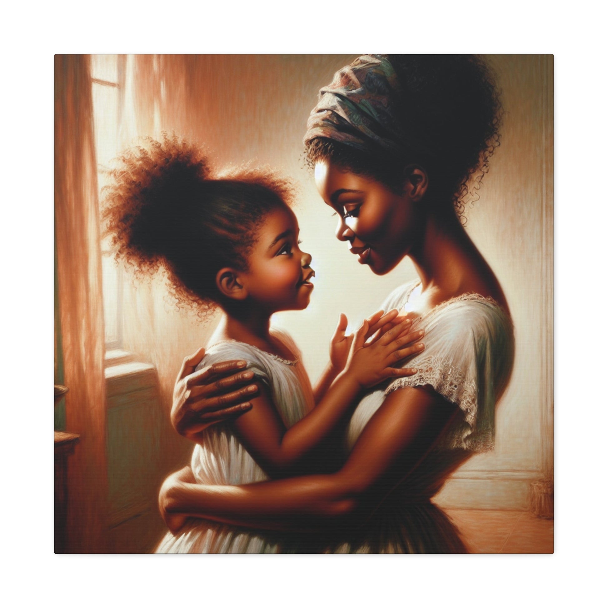 "Unbroken Love: Mother and Daughter" - Canvas - Authentic4Us