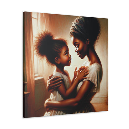 "Unbroken Love: Mother and Daughter" - Canvas - Authentic4Us