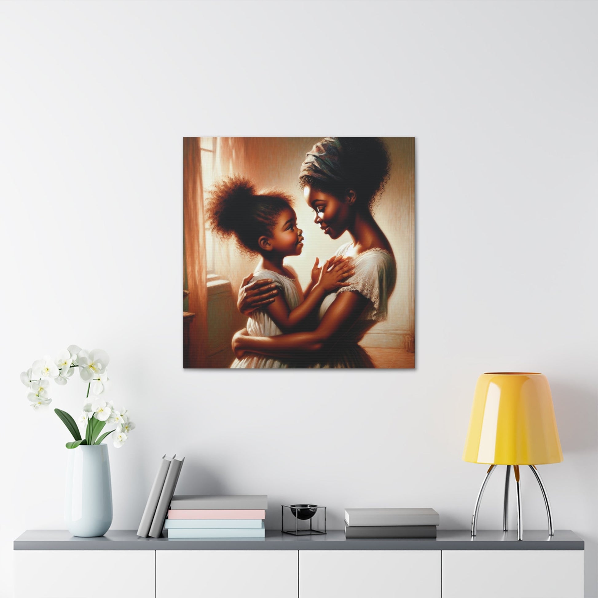 "Unbroken Love: Mother and Daughter" - Canvas - Authentic4Us