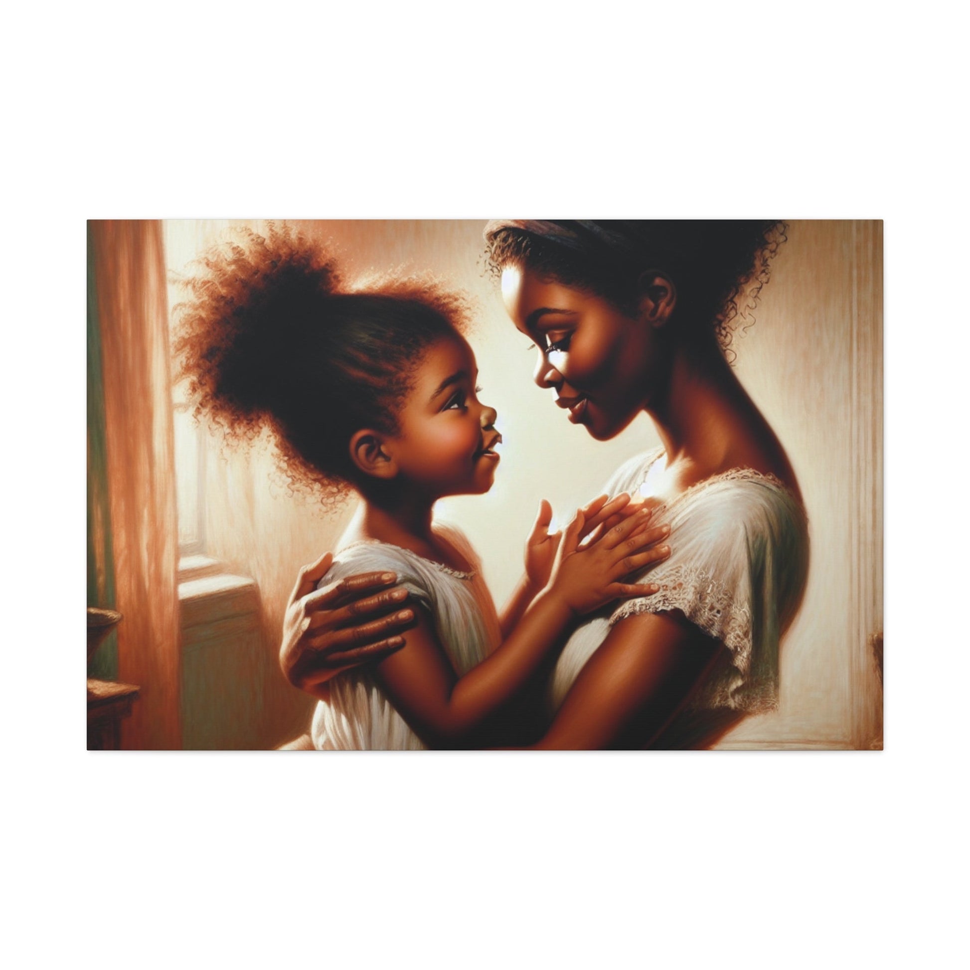 "Unbroken Love: Mother and Daughter" - Canvas - Authentic4Us