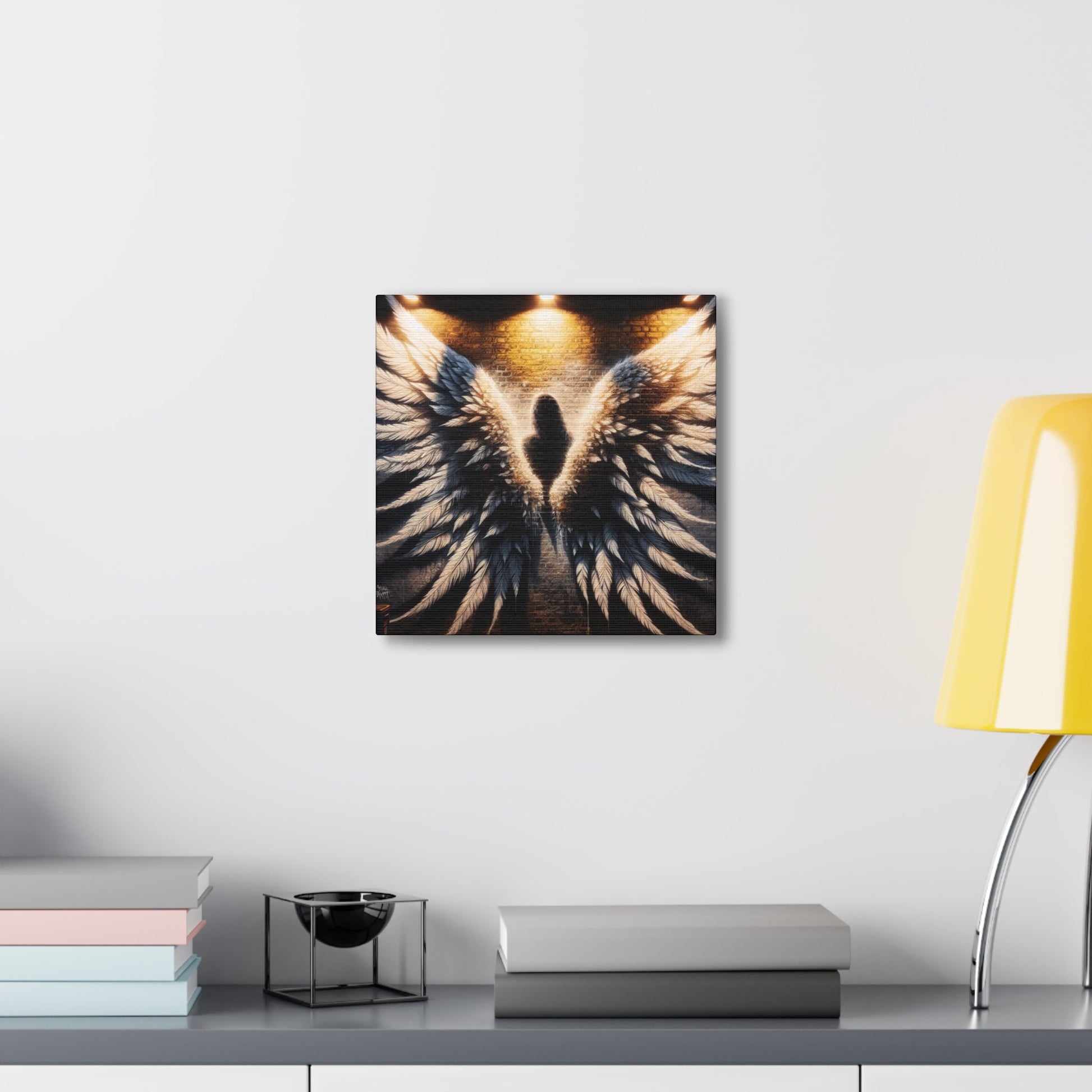 "Urban Angel Wings: Embrace the Fantasy" - Canvas - Authentic4Us