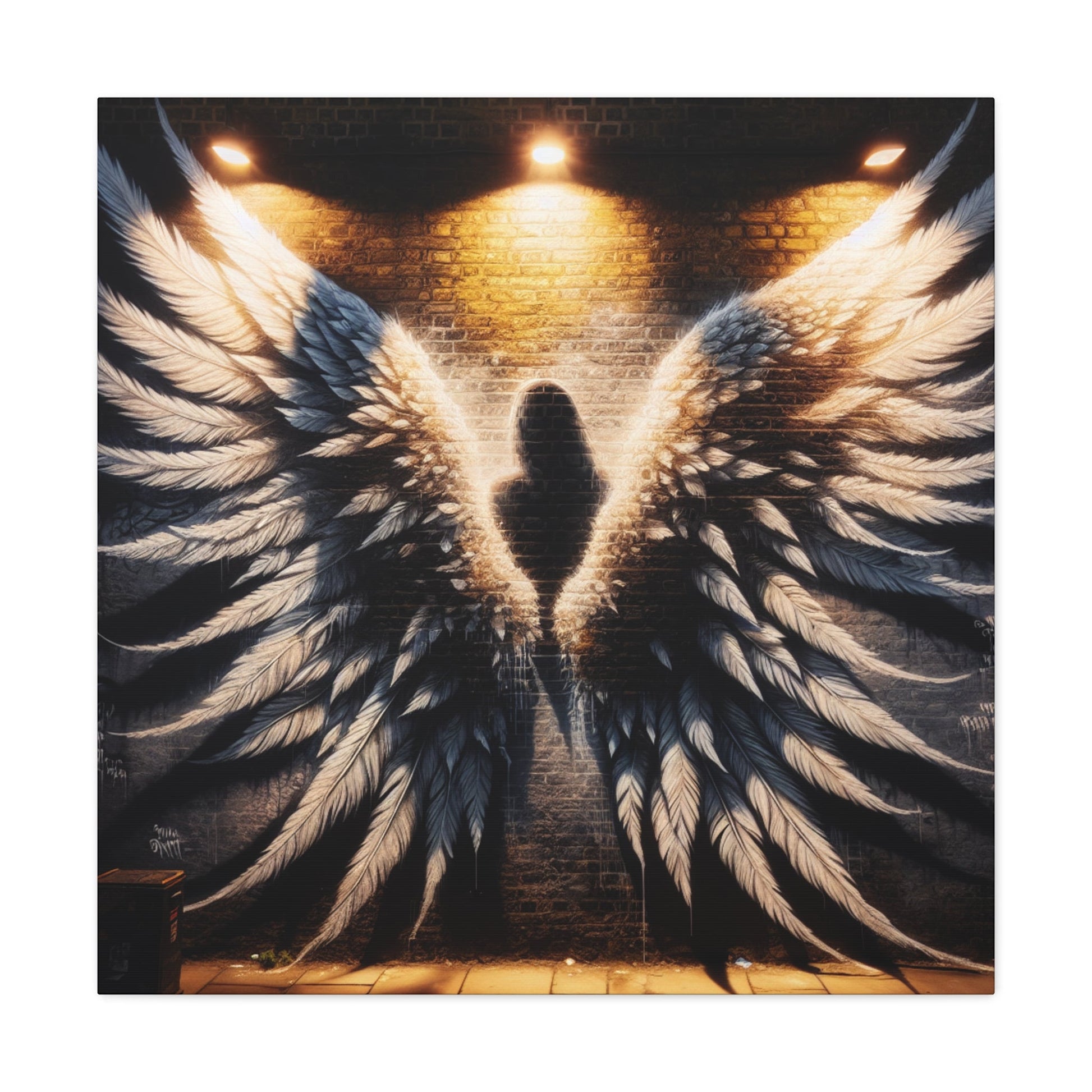 "Urban Angel Wings: Embrace the Fantasy" - Canvas - Authentic4Us