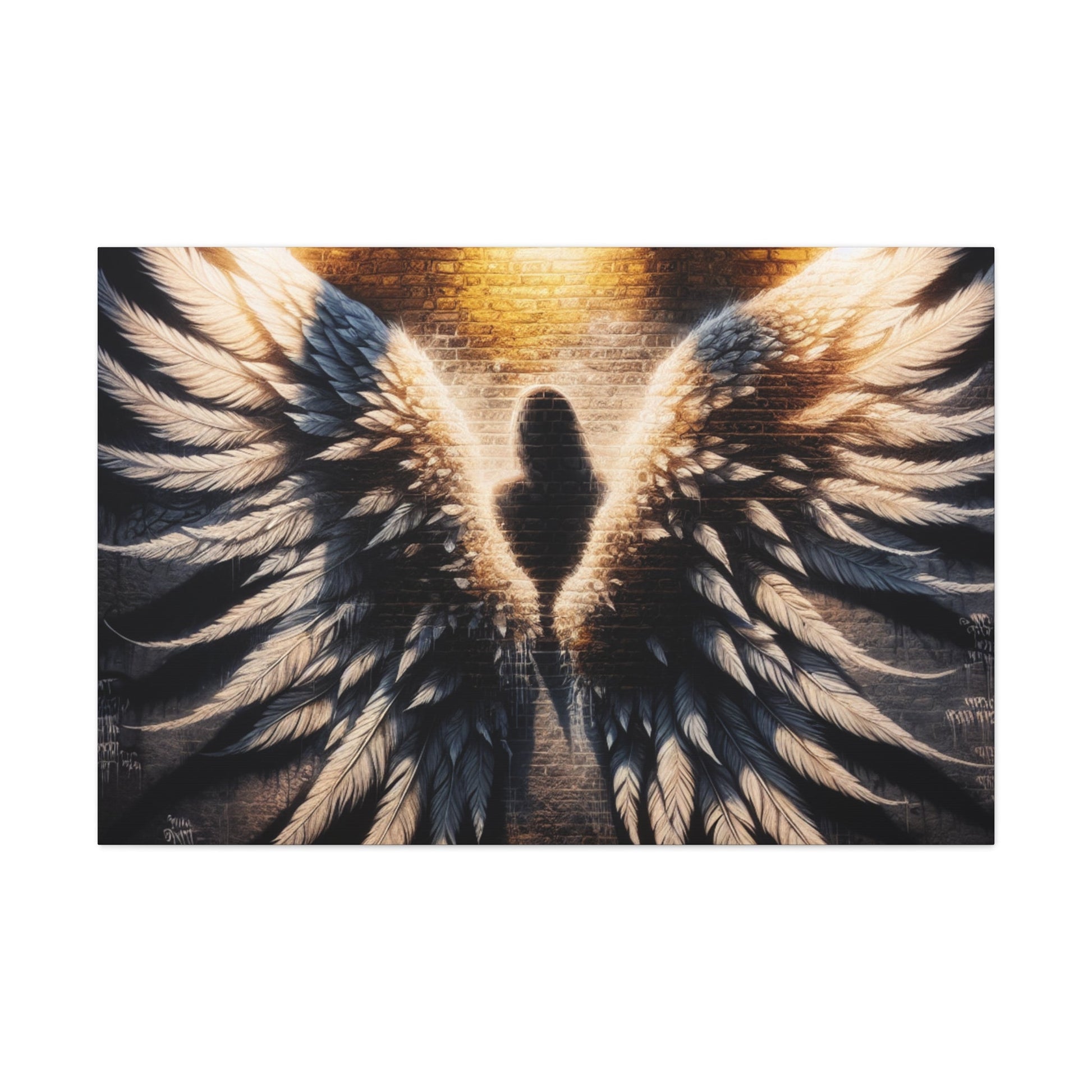 "Urban Angel Wings: Embrace the Fantasy" - Canvas - Authentic4Us