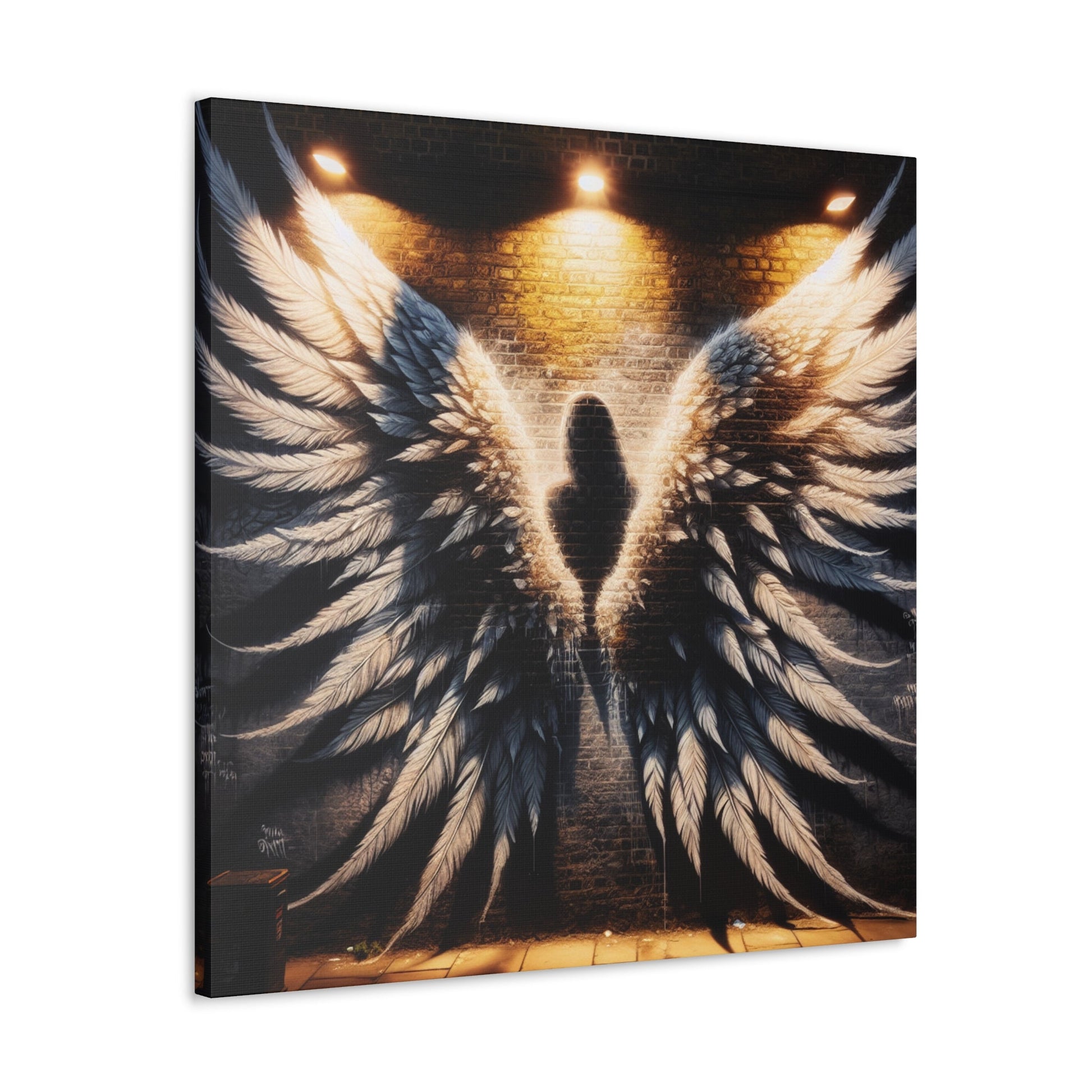 "Urban Angel Wings: Embrace the Fantasy" - Canvas - Authentic4Us