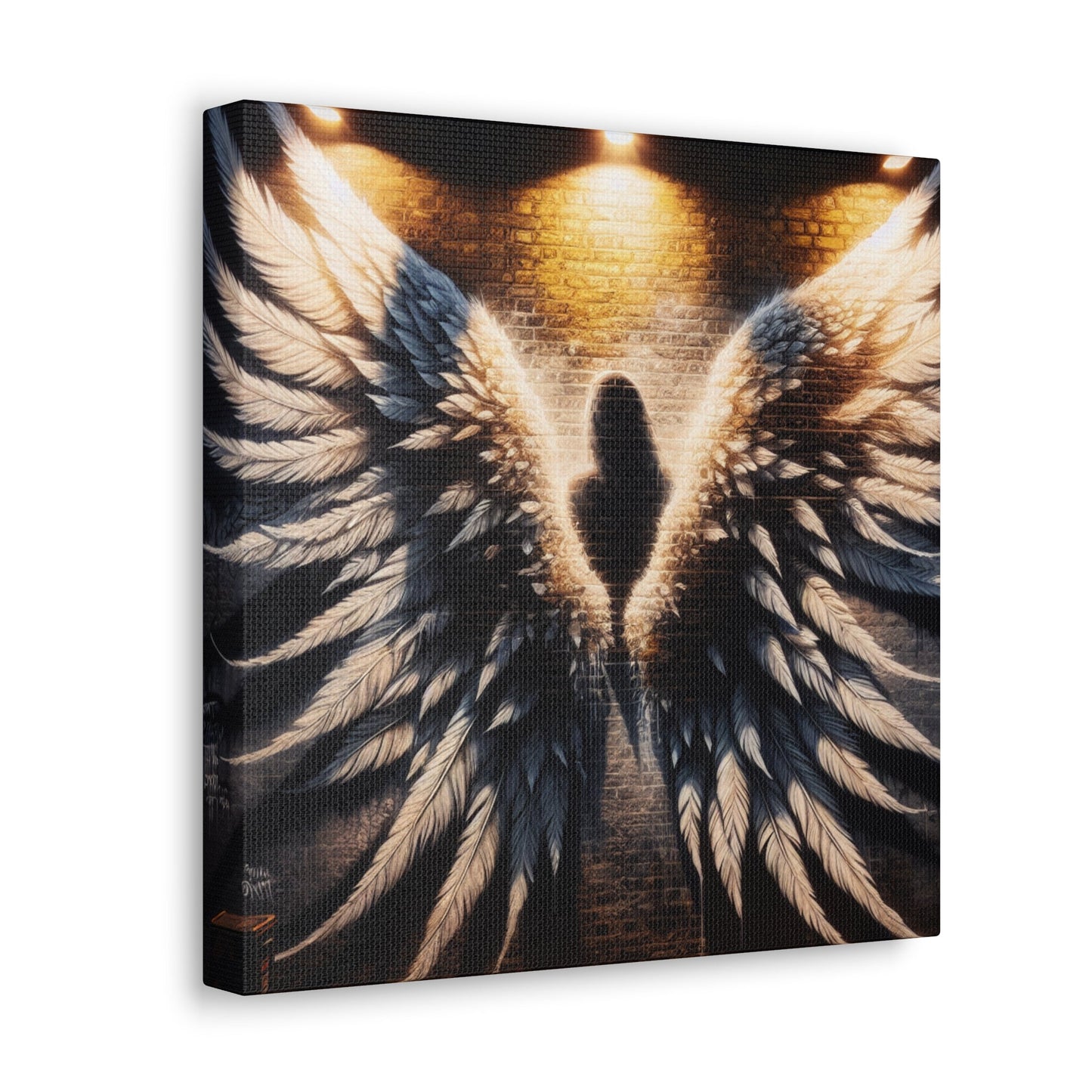 "Urban Angel Wings: Embrace the Fantasy" - Canvas - Authentic4Us