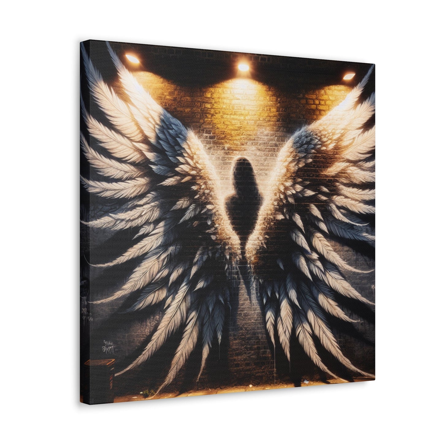 "Urban Angel Wings: Embrace the Fantasy" - Canvas - Authentic4Us