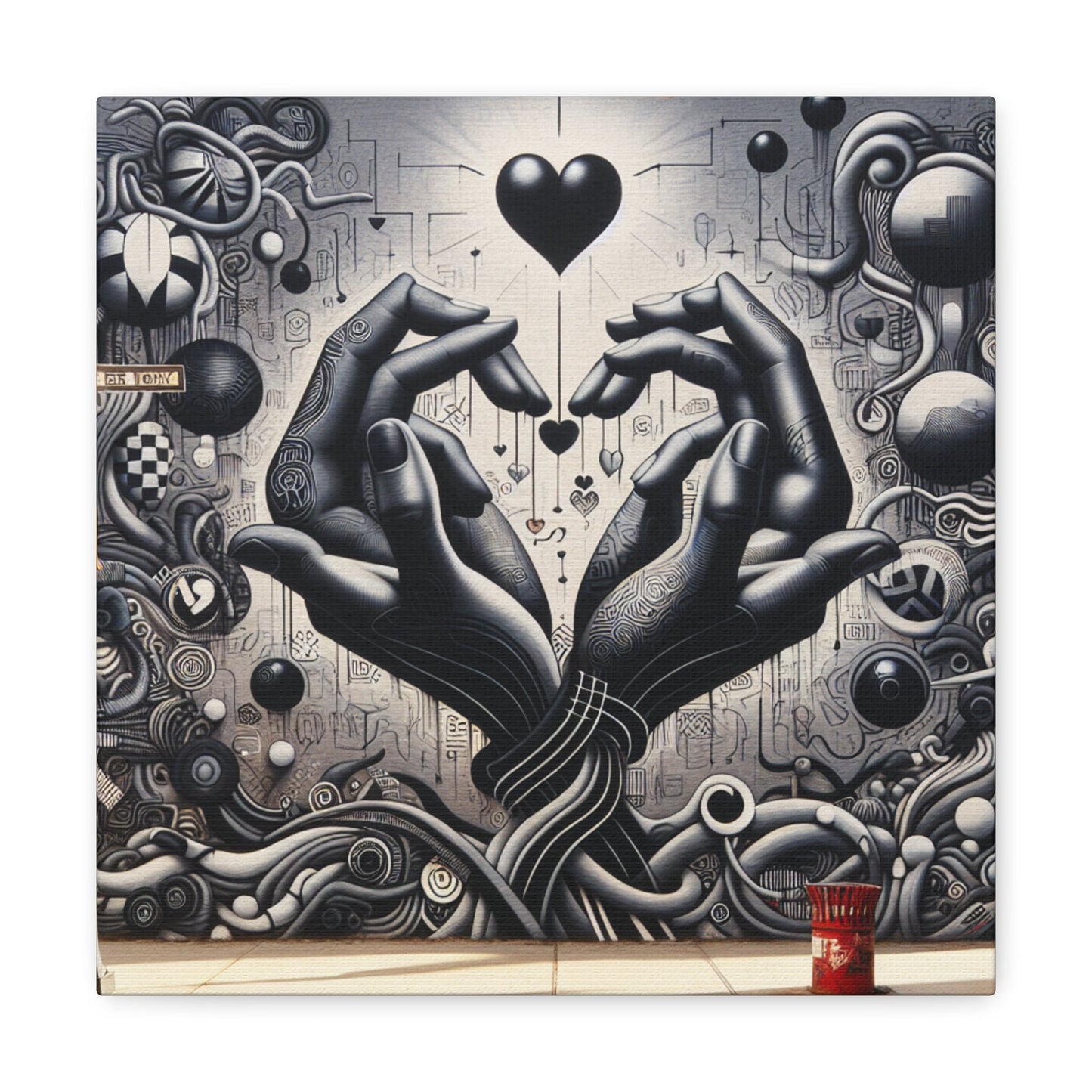 "Urban Dreamscape: Surreal Mural Art" - Canvas - Authentic4Us