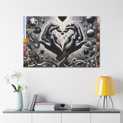 "Urban Dreamscape: Surreal Mural Art" - Canvas - Authentic4Us