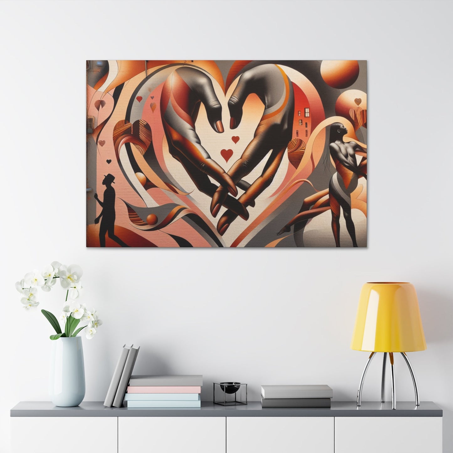 "Urban Love: A Stylized Mural" - Canvas - Authentic4Us