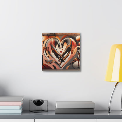 "Urban Love: A Stylized Mural" - Canvas - Authentic4Us